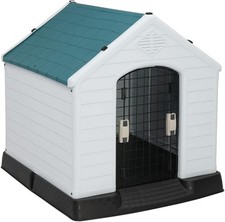 Plastic Dog House Pet Dog Kennel Water Resistant Small Medium Sized Plastic