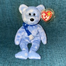 Ty Beanie Babies 1999 Holiday Teddy Bear Plush Toy - Blue