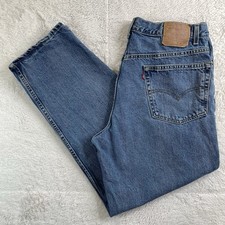 VTG Levis 550 Jeans Mens 40x30 38x30 Blue Wash Relaxed Fit Denim