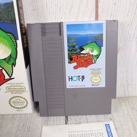 The Black Bass NES COMPLETE - Box, Game, Manual(Damaged) - CiB TESTED WORKING