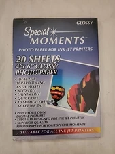 Special Moments Photo Paper 4 X 6 Ink Jet Printer 20 sheets 10 mil Acid Free