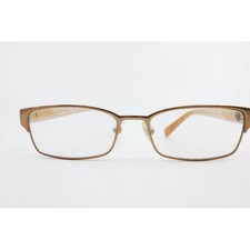 DKNY DY 5033 Bronze Rectangular Eyeglass Frames Women 52 16 135 Tan Temples
