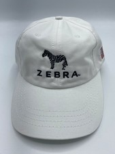 The Yay Zebra Logo White Adult Adjustable Baseball Hat Cap One Size