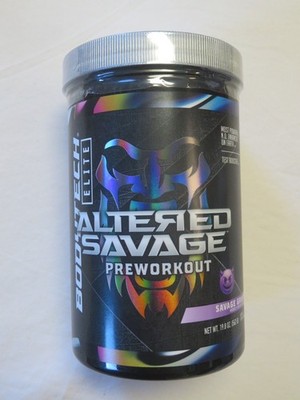 BodyTech Elite Altered Savage Pre-Workout 19.6 Oz 40 Servings Savage Grape