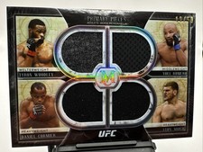 Daniel, Woodley, Stipe, Yoel 2018 Colección Museo Reliquia Cuádruple 12/50 UFC-2726