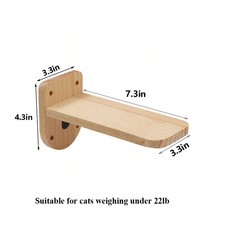 Cat Shelf Wall Hammock Climbing Shelves Moon Shaped And Perches Ladder Wood Step