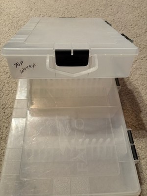 falcon tackle boxes sale FALCON FTO700 TACKLE ORGANIZER Spinner Bait Tray Box Crankbaits Lot of Two