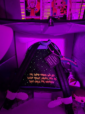PINKY AND THE BRAIN MINI GLOW IN THE DARK BACKPACK  display picture 1