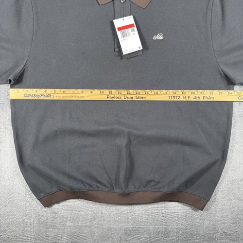 Nike Heavyweight Polo Old Money Style HV0884-060 NWT Size Large Oversized - Picture 10 of 11
