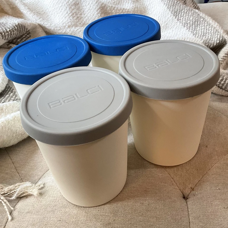 Recipientes de sorvete Balci com tampas herméticas, conjunto de 4 - Imagem 2 de 4