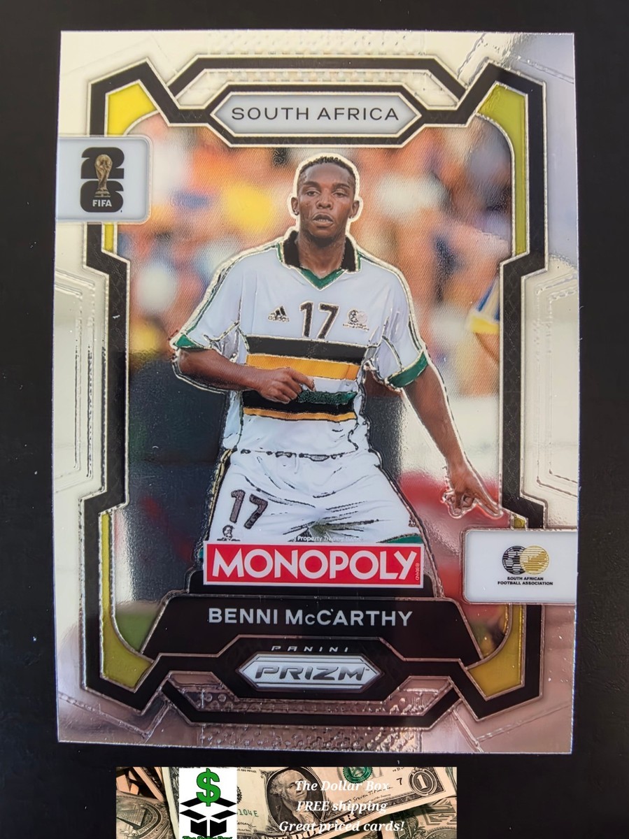 FIFA ペナント フラッグ サッカー レア 希少 2026 Panini Prizm Monopoly FIFA World Cup Benni Mccarthy Card #80