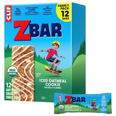 Clif Kid Zbar Organic Soft Baked Snack Bars 12 Count Wholesome Energy Treats