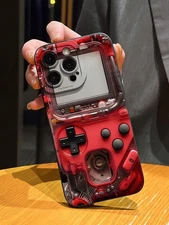 Red Futuristic Gaming Console TPU Phone Case, Shockproof Cover for iPhone & S...