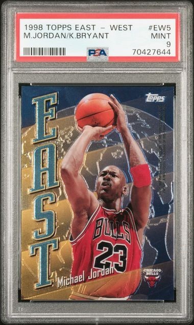 Michael Jordan / Kobe Bryant 1998 Topps East West #EW5 PSA 9 MINT