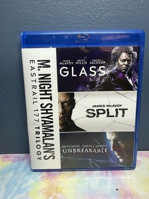 M Night Shyamalan Eastrail 177 Trilogy Blu-Ray Set Unbreakable, Split, & Glass