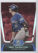 2012 Bowman Platinum Red Troy Tulowitzki #51 2x3