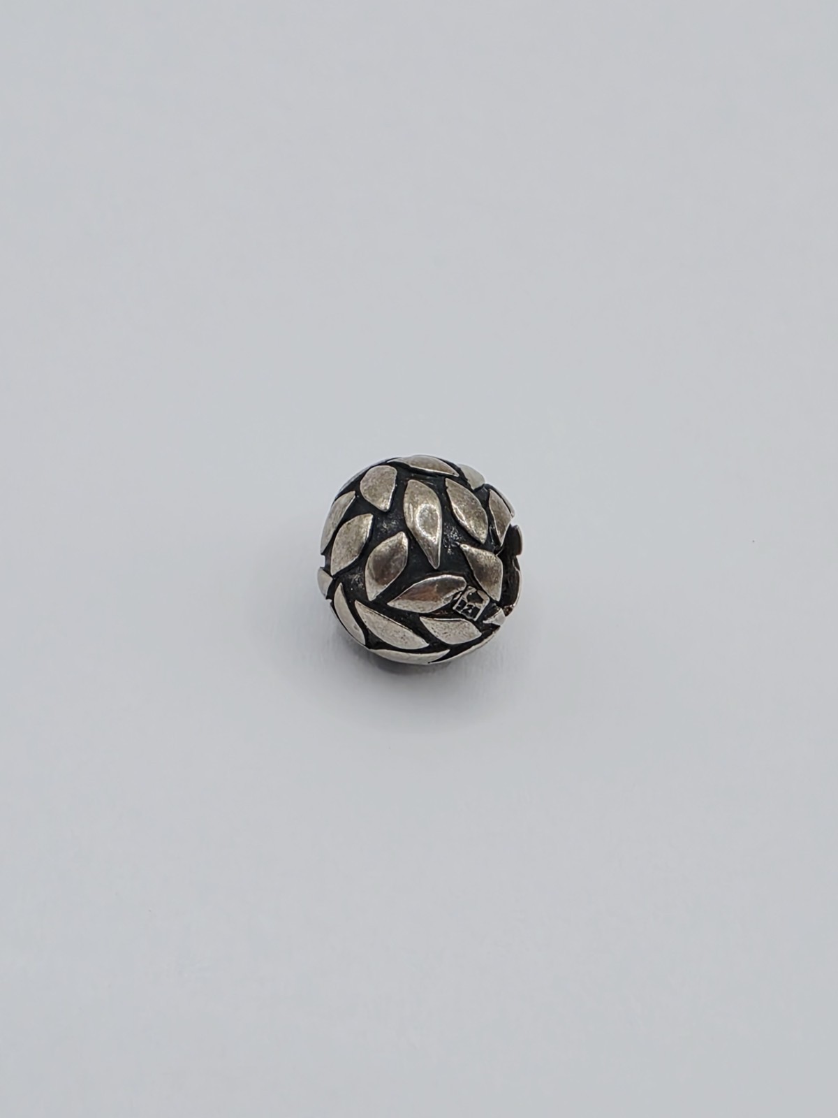 Silpada Sterling Silver Leaf Pattern Bead Charm –… - image 2