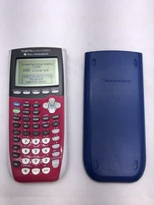 Texas Instruments TI-84 Plus Graphics Calculator -Pink,White,Blue -Tested&Damage