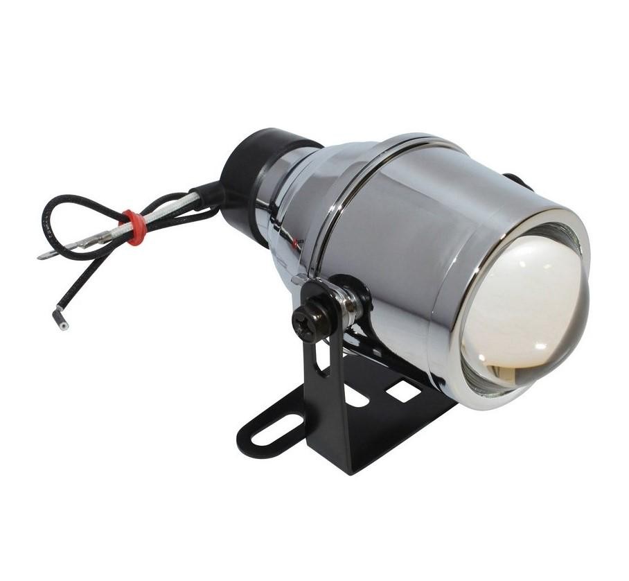 Feu halogène orientable longue portée loupe chrome projecteur 55W