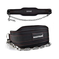 Dip Belt with 37-40" Chain - 550-650 lb Capacity for Weightlifting  Pull-ups