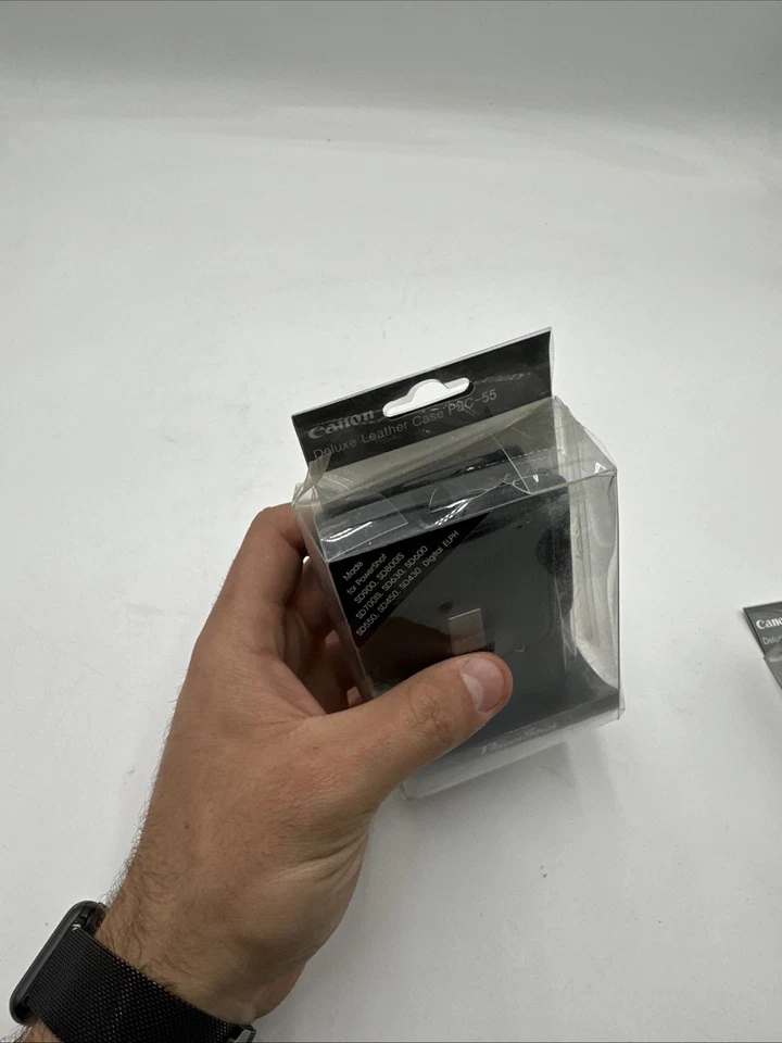 Canon PSC-55 PowerShot Leather Compact Camera Case Belt Loop Wrist Strap O Box - Image 3 of 4