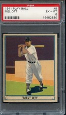 1941 Play Ball #8 Mel Ott PSA 6 HOF New York Giants 2830