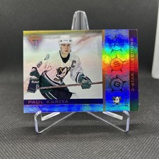 PAUL KARIYA 2000-01 PACIFIC TITANIUM 3 STAR SELECTIONS /1100 CARD # 11 HOF