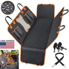Waterproof Dog Car Seat Cover Oxford Rear Seat Protector with Side Protection