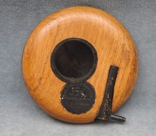 UNUSUAL VINTAGE ROUND WOODEN PACKARD CAMERA SHUTTER - 1880s?