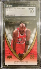 Upper Deck Michael Jordan Legacy #722 CGC 10 Chicago Bulls Basketball Card GOAT