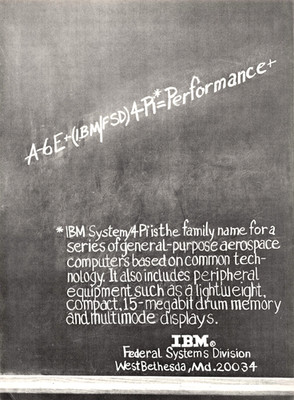 IBM Federal Systems A-6E Intruder Aerospace Computer 4Pi Memory '72 Vtg Print Ad