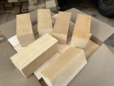 (6) 2 3/8” X 2 3/8" x 5 3/4" Solid Basswood Carving Turning Wood Blocks
