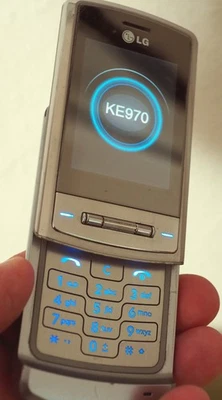 Handy LG KE970 Shine Slider Mobile Phone Edelstahl Silber ohne sim-lock - Bild 1 von 4