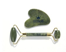 Anti Aging Jade Roller Therapy 100 Natural Double Neck Healing Massager De-puff