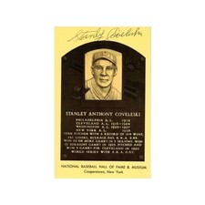 Stanley Coveleski Autographed HOF Plaques (Spencer Ross LOA)