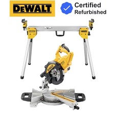 Dewalt DWS773 240v 216mm Cross Cut Compound Mitre Saw 1300W + DE7033 Leg Stand