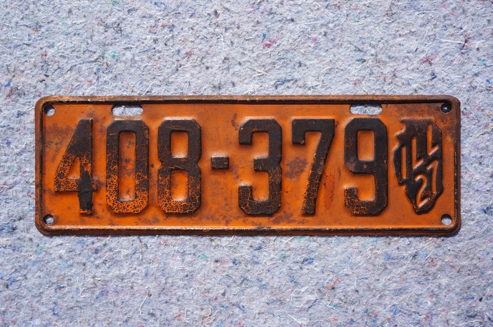 1927 Illinois License Plate - Image 2 of 3