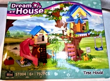 Treehouse Building Set with Led,Friend Tree House Building Block Toy with Swing,