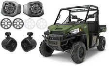 6.5" Kicker KM Kick Panel Speakers for 2018 Polaris Ranger XP1000 Tower Speakers