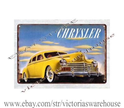 stores  reproduction 1941 Prestige car auto automotive garage metal tin sign