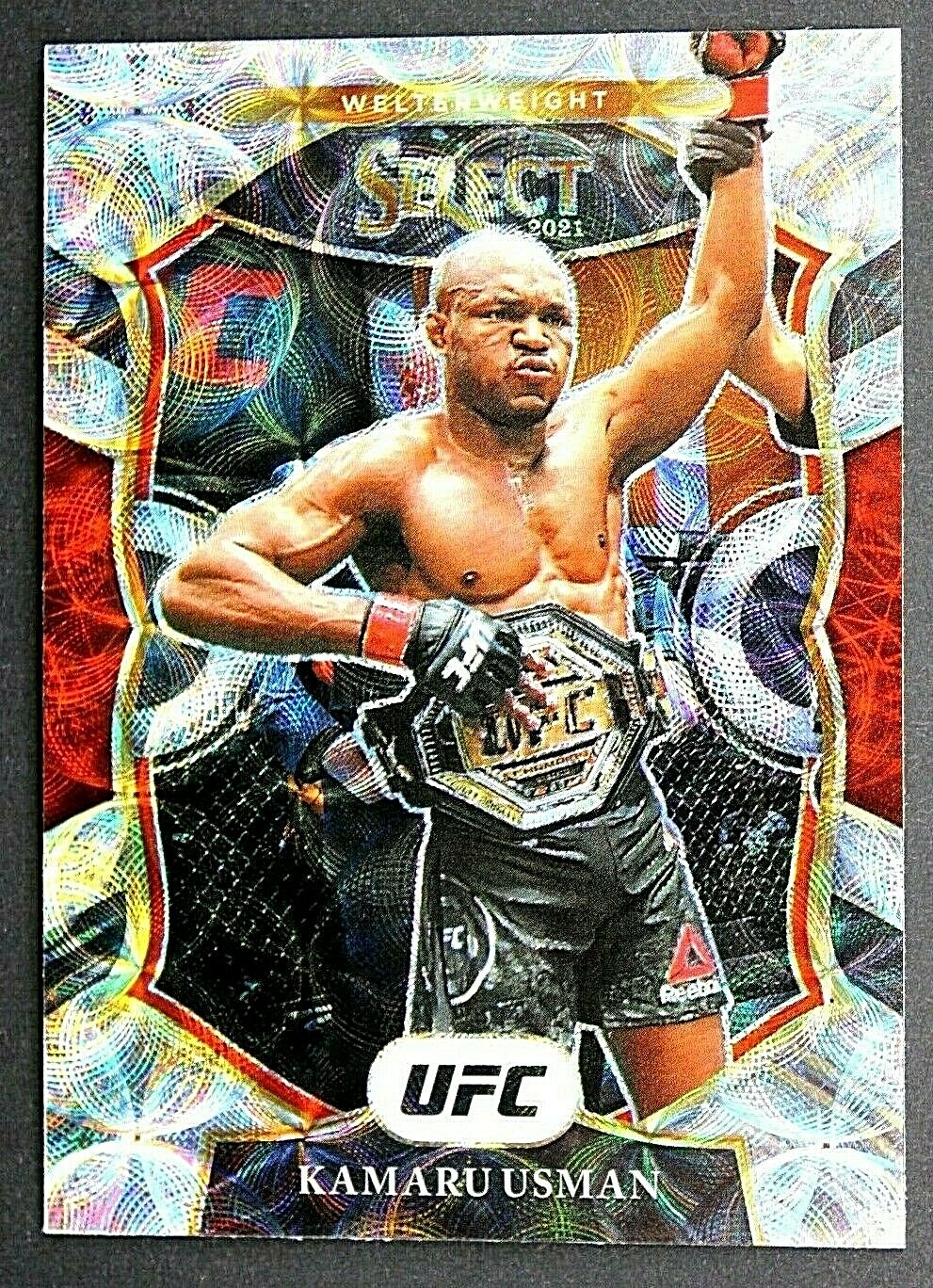 2021 Panini Select UFC Debut Kamaru Usman Concourse Silver SCOPE Prizm  #7 💎🔥