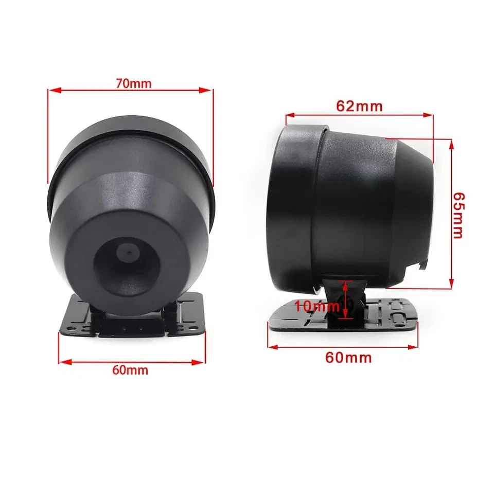 Tacómetro digital LED universal para coche de 60 mm 7 colores calibre 0-9000 RPM cara blanca Foto 4 de 4