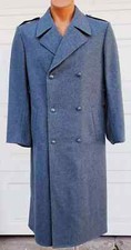 Swiss Army Wool Overcoat Size Large and Swiss Wool Cap Size 56