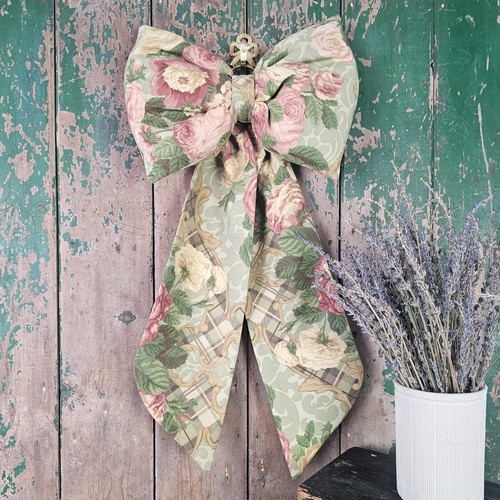 Hermoso arco hecho a mano para casa de campo | Arcos de tela estilo vintage - Imagen 20 de 21