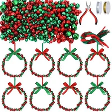 MorningRo 427 Christmas Bell Wreath Ornaments Set Classic DIY Xmas Decor