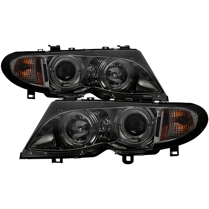 Spyder Auto 5042422 Halo LED Projector Headlights for 02-05 BMW E46 3-Series 4Dr - Imagem 2 de 4