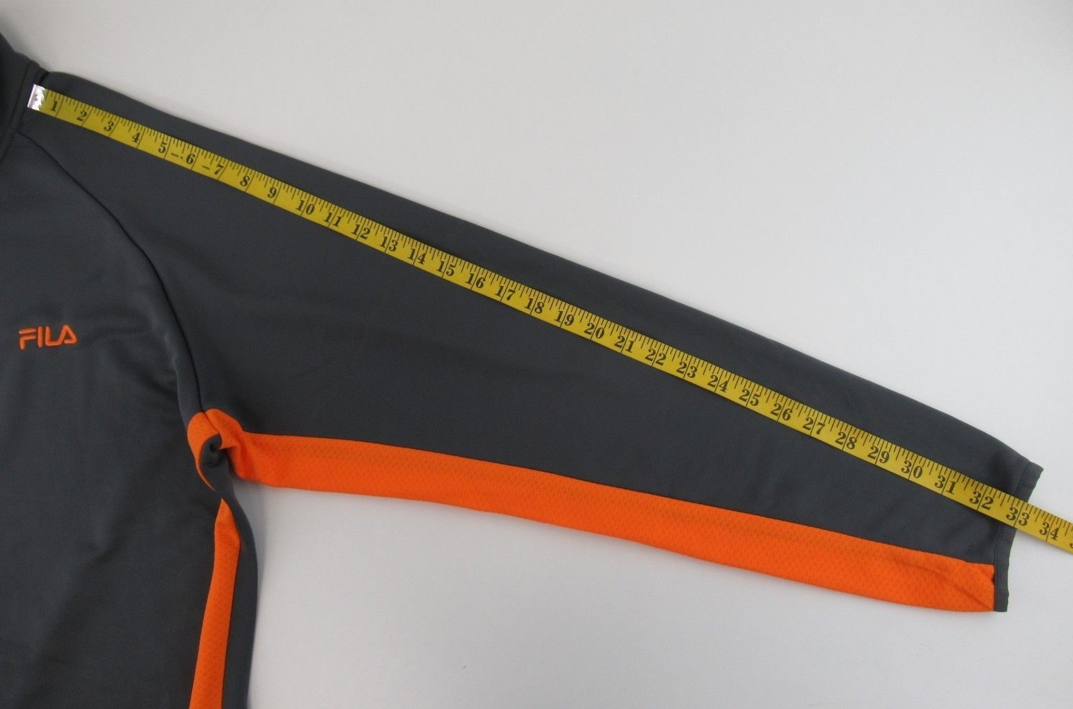 Giacca Fila Full Zip Activewear Grigio Uomo Taglia L #B261