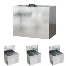 LARGE GALVANISED FEED BIN 1/2/3 COMPARTMENTS. HORSE,CHICKEN ,FEED ,GRAIN 112.5CM