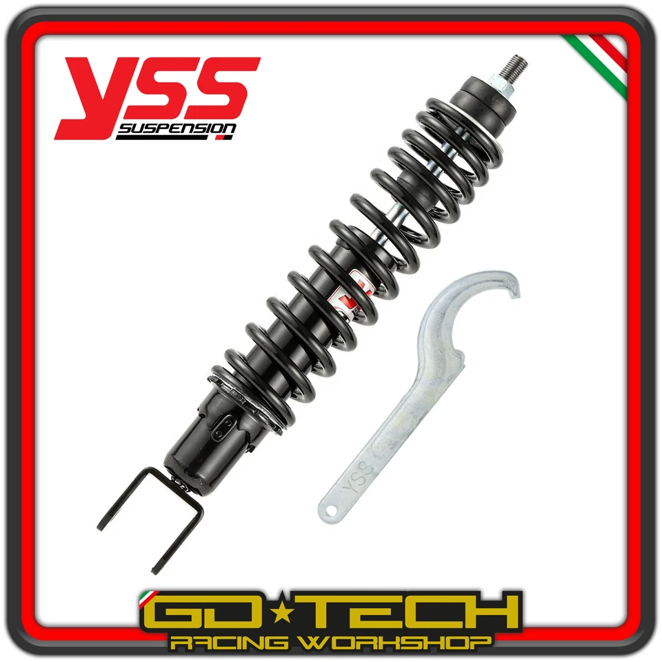 KIT AMMORTIZZATORI YSS REGOLABILI ANTERIORE POSTERIORE ZIP SP 2 VESPA ET2 ET4 LX - Imagen 3 de 4