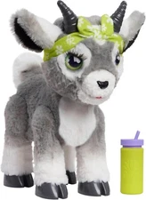 furReal Daisy the Yoga Goat Interactive Toy, 11-inch Realistic Plush Kids Toys